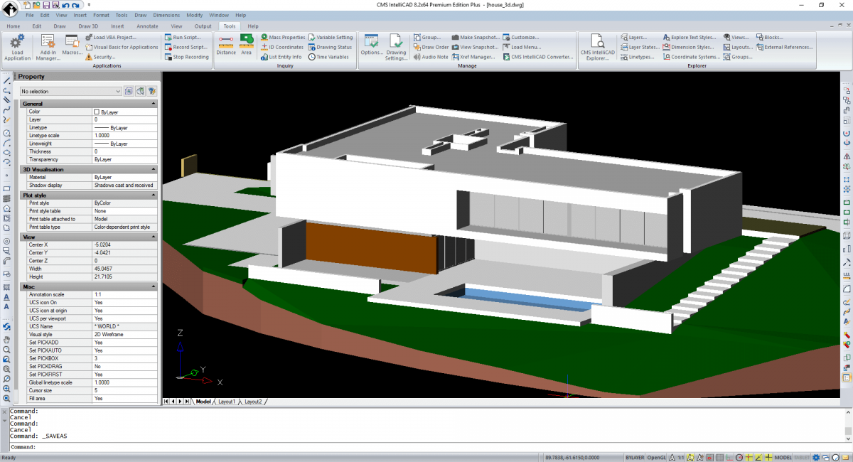 CMS IntelliCAD <span>3D Shading</span>